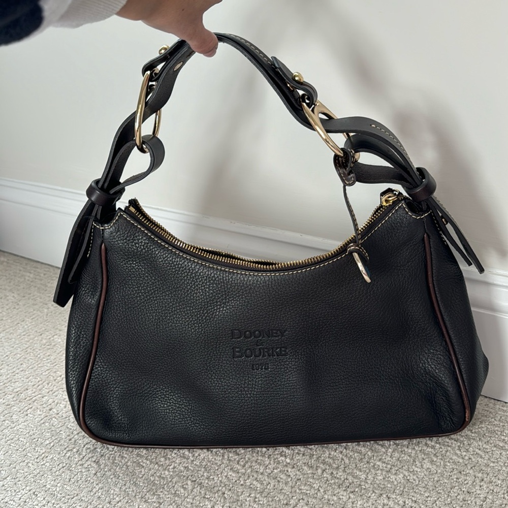 dooney & bourke brown leather bag